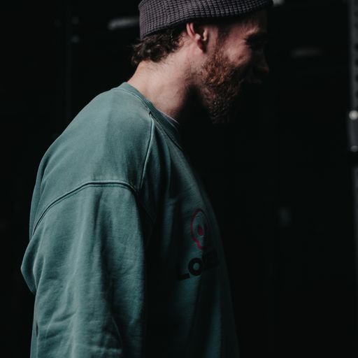 The Loser - Dyed Green Split Hem Sweater