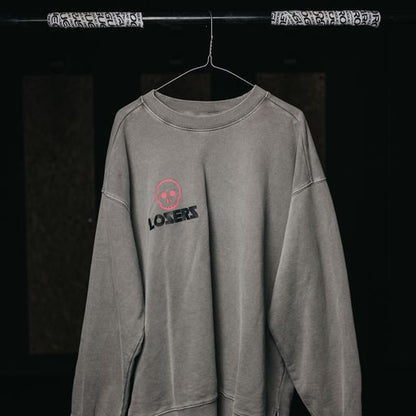 The Loser - Dyed Grey Split Hem Sweater